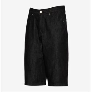 LCKR Coupe Baggy Black Denim Shorts